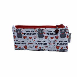 Etui Purrfect red 21x10