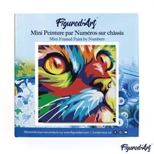 Figured Art Mini Malen nach Zahlen - Pop Art Katze