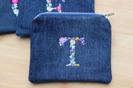 Minigeldbeutel mit Monogramm