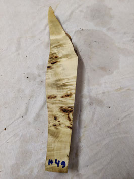 Pappel Maser Mapa 45 x 8 - 1 x 5,5 cm Epoxid Holz H 49