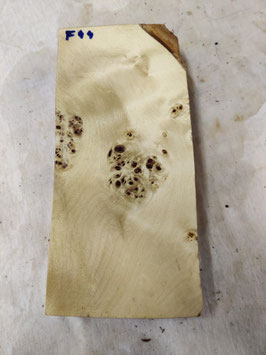 Pappel Maser Mapa 30 x 14 x 4,5 cm Epoxid Holz F 44