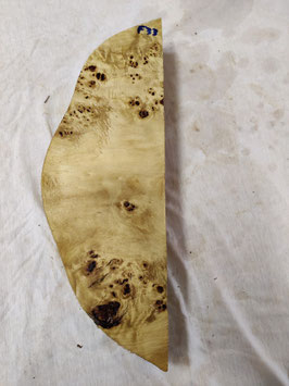 Pappel Maser Mapa 41 x 13 - 1 x 6,5 cm Epoxid Holz F 33