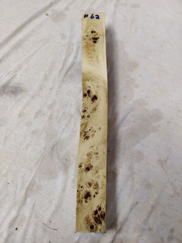 Pappel Maser Mapa 44 x 5 x 5 cm Epoxid Holz H 62