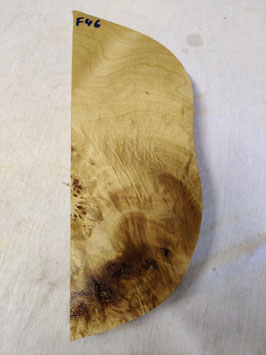 Pappel Maser Mapa 41 x 14 x 5 cm Epoxid Holz F 46