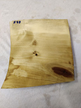 Pappel Maser Mapa 26 x 25 x 5,5 cm Epoxid Holz F 48