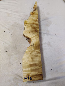 Pappel Maser Mapa 53 x 10 - 2 x 5 cm Epoxid Holz H 86