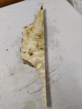 Pappel Maser Mapa 61 x 13 - 1 x 4,8 cm Epoxid Holz H 82