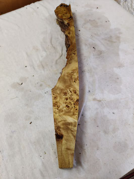Pappel Maser Mapa 63 x 8 - 2 x 5,5 cm Epoxid Holz F 15