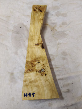 Pappel Maser Mapa 41 x 13 - 5 x 4,5 cm Epoxid Holz H 95