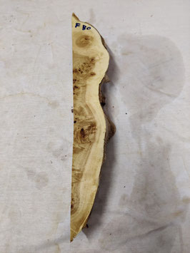 Pappel Maser Mapa 42 x 7 - 1 x 5 cm Epoxid Holz F 80