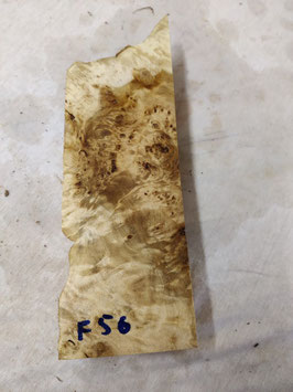 Pappel Maser Mapa 28 x 9 x 5 cm Epoxid Holz F 56