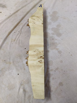 Pappel Maser Mapa 48 x 8 - 2 x 5,5 cm Epoxid Holz H 69