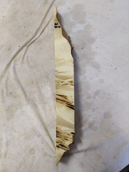 Pappel Maser Mapa 48 x 5 x 5 cm Epoxid Holz H 71