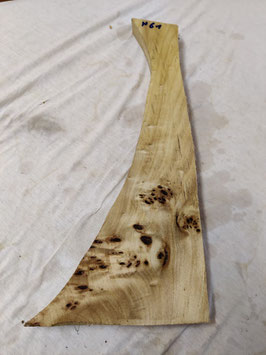Pappel Maser Mapa 47 x 22 - 5 x 3 cm Epoxid Holz H 61