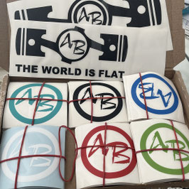 Aufkleber "THE WORLD IS FLAT"