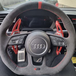 Schaltwippen Audi RS3 - 8Y - Alu Rot - Variante 2