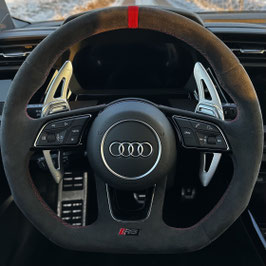 AB Schaltwippen passend für Audi Q8, SQ8, RSQ8 4M Alu Silber - Variante 2
