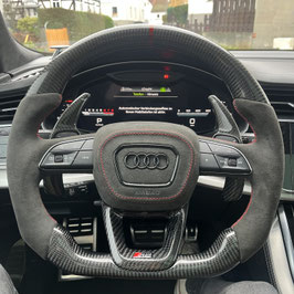 AB Schaltwippen passend für Audi Q8, SQ8, RSQ8 4M - Carbon Schwarz - Variante 3