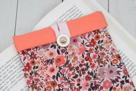 Housse livre de poche tissu Teraccota Orange