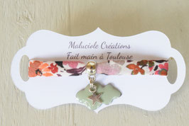 Bracelet enfant liberty automne breloque nuage étoile - idée cadeau anniversaire noël