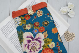 Housse livre de poche tissu Japonais Nénuphar