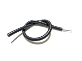 シリコンプラグコード　スパイラルケーブル　5.5KΩ 8ｍｍ　ブラック