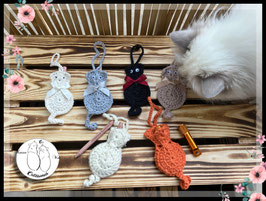 befüllbare Katzenanhänger - mit Mini-Bleistift