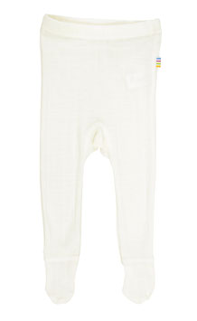 JOHA pantalon laine et soie avec pieds / off white