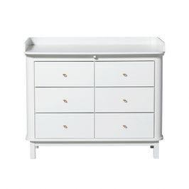 Oliver Furniture commode à  langer 6 tiroirs blanc