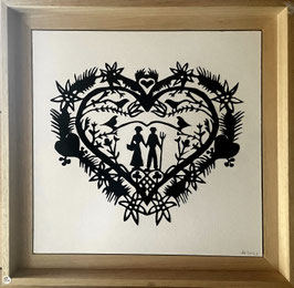 PAPIER DECOUPE. LE COEUR