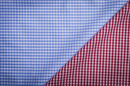 Damentaschentücher blau-rot kariert