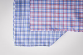 Taschentücher blau-rot Hemdenkaro