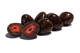 Erdbeeren in Vollmilchschokolade