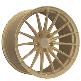 Komplettradsatz Raffa Wheels RFS-02 | Forged Series | Champagner 9,5x21 & 10,5x21 | Tesla Model Y