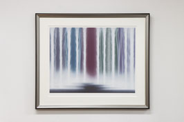 千住博「ウォーターフォール・オン・カラーズ（Waterfall on Colors） ”ケシムラサキ”　2022年」