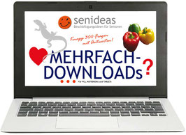 senideas Gedächtnistraining  - DOWNLOADs 4er-Pack