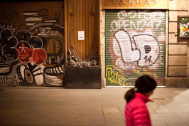 La fille en rouge - Barcelone