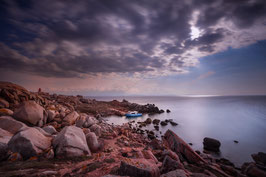 Ile Lavezzi - Bateau bleu - Corse