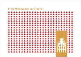 Muster Tannen Rathaus - Frohe Weihnachten aus Münster