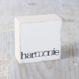 Mini  Textplatte "harmonie"