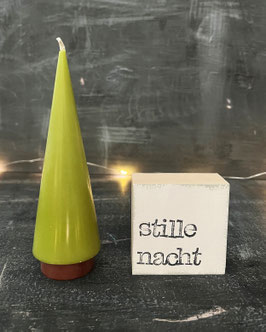 Geschenkset "stille nacht und Kerze M moos"