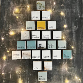 Adventskalender Set 24tlg + 24 Kraftkartonboxen