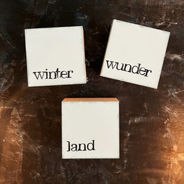 Textminis 3 Stck "winter wunder land"