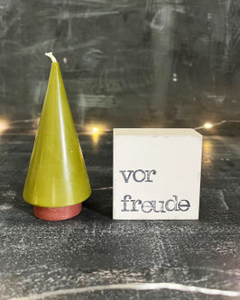Geschenkset "vorfreude und Kerze S olive"