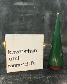 Geschenkset "10x10 Kerzenschein und Kerze L smaragd"