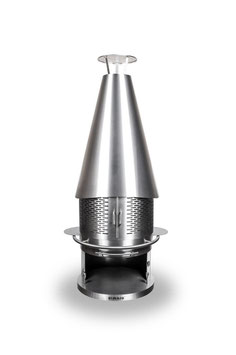 Grillkamin Inox Long M, Bestseller mit langer Designhaube