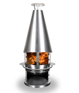 Grillkamin Inox Long Glas M, der Edel-Bestseller