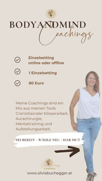 Body & Mind Coaching -  Einzelsetting (buche dir online deinen Termin oder kontaktiere mich)
