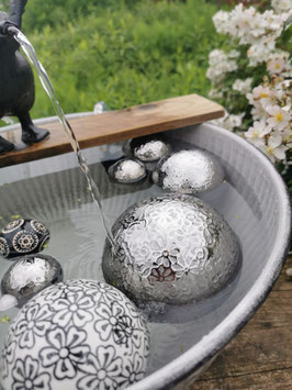 Schwimmkugel "Silber" ganz groß (10 cm ø)