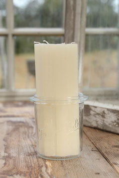 Tafelkerze 20 cm im 4er Set - Creme
